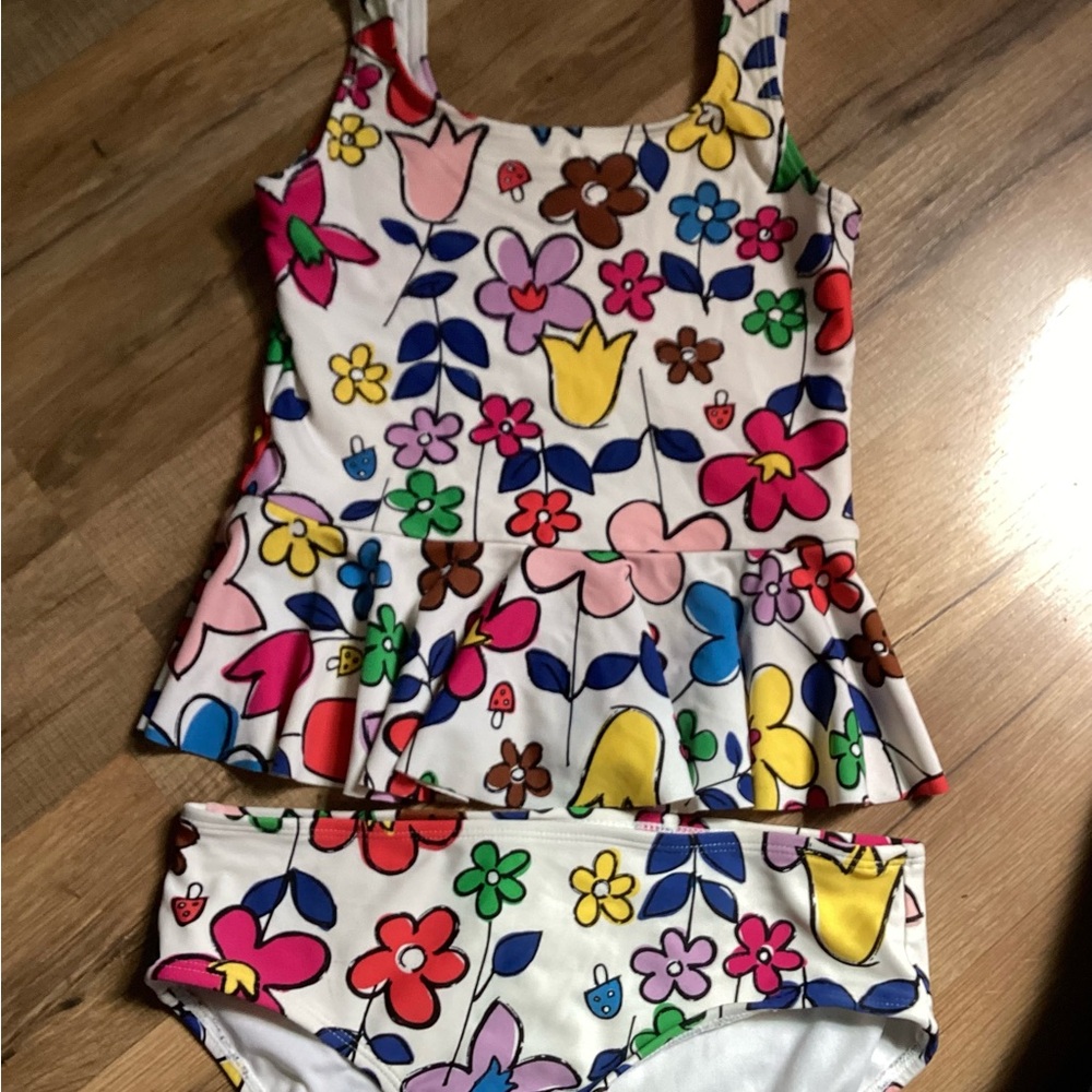 Hanna Andersson Bright Floral Swimsuit